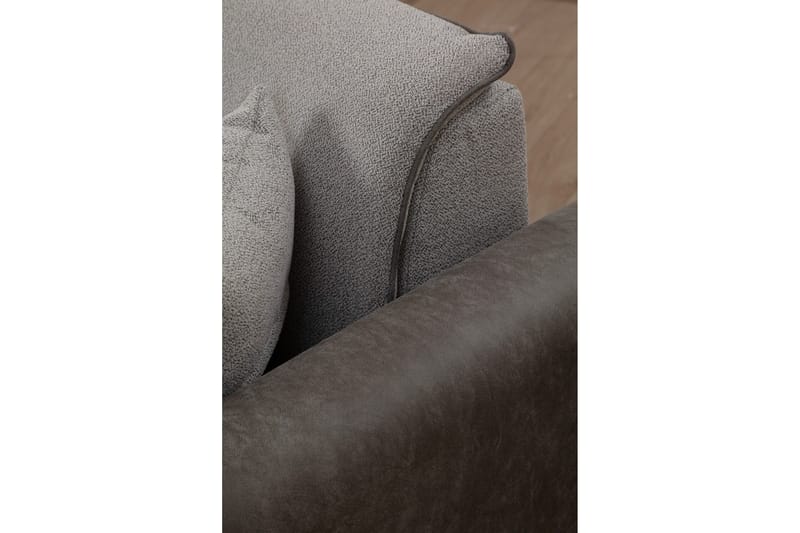 Rebelo Sovesofa med divan - Grå - Møbler - Sofaer - Sovesofaer - Hjørnesovesofa