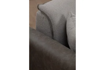 Rebelo Sovesofa med divan - Grå - Møbler - Sofaer - Sovesofaer - Hjørnesovesofa