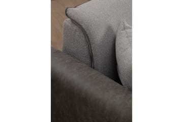 Rebelo Sovesofa med divan - Grå - Møbler - Sofaer - Sovesofaer - Hjørnesovesofa