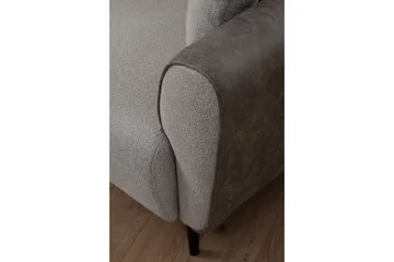 Rebelo Sovesofa med divan - Grå - Møbler - Sofaer - Sovesofaer - Hjørnesovesofa