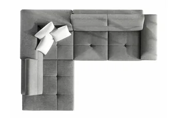 Reginia 3-seter Hjørnesovesofa 125x195 cm med Oppbevaring i Kordfløyel - Lys Beige - Møbler - Sofaer - Sovesofaer - Langsgående sovesofa