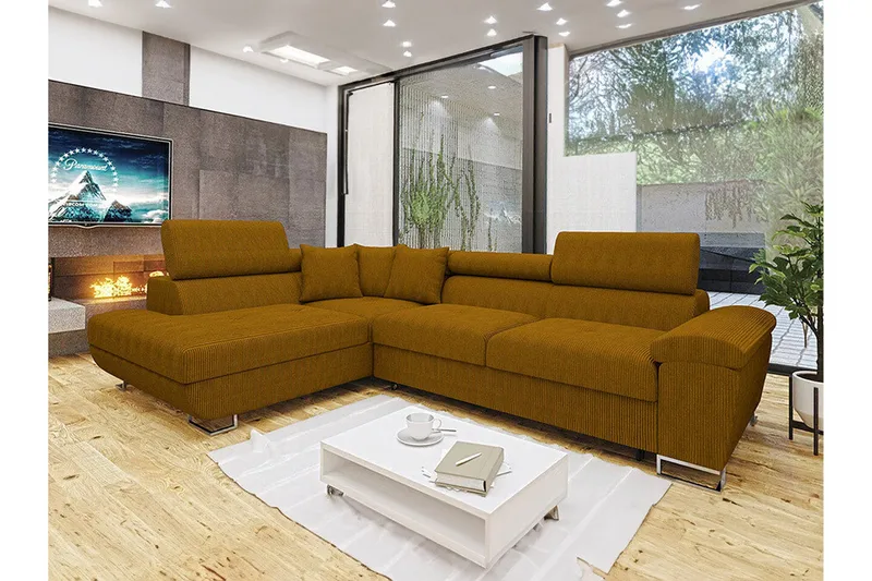 Reginia 3-seters Hjørnesovesofa - Møbler - Sofaer - Sovesofaer - Hjørnesovesofa