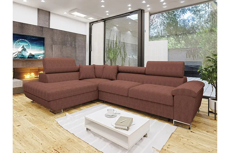 Reginia 3-seters Hjørnesovesofa - Møbler - Sofaer - Sovesofaer - Hjørnesovesofa