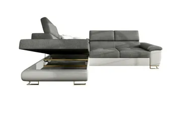 Reginia 3-sits Hörnbäddsoffa Ljusgrå - Møbler - Sofaer - Sovesofaer - Hjørnesovesofa