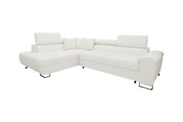 Reginia 3-sits Hörnbäddsoffa White - Møbler - Sofaer - Sovesofaer - Hjørnesovesofa