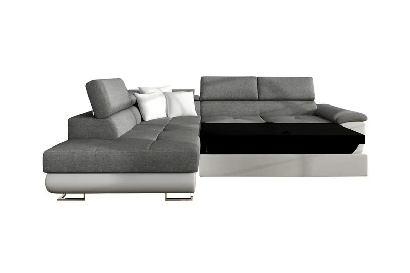 Reginia 3-sits Hörnbäddsoffa White - Møbler - Sofaer - Sovesofaer - Hjørnesovesofa