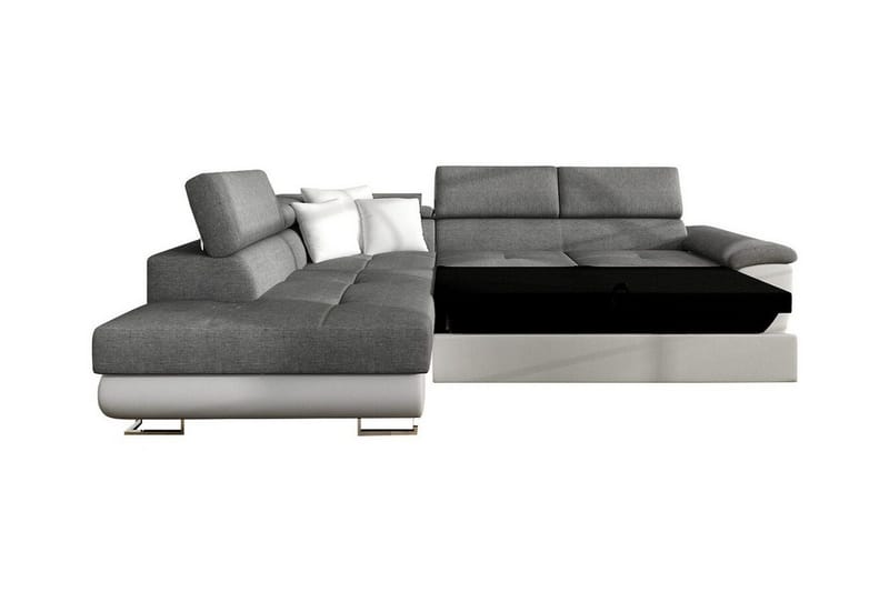 Reginia 3-sits Hörnbäddsoffa White - Møbler - Sofaer - Sovesofaer - Hjørnesovesofa
