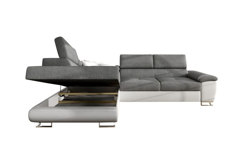 Reginia 3-sits Hörnbäddsoffa White - Møbler - Sofaer - Sovesofaer - Hjørnesovesofa