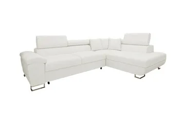 Reginia 3-sits Hörnbäddsoffa White - Møbler - Sofaer - Sovesofaer - Hjørnesovesofa