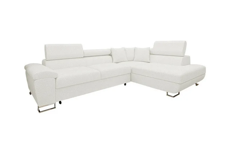 Reginia 3-sits Hörnbäddsoffa White