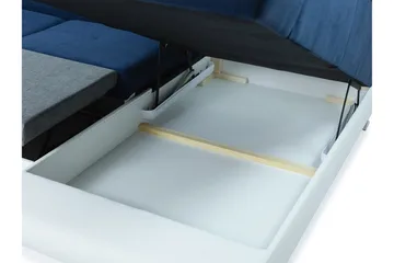Reginia 4-seter Hjørnesovesofa med Oppbevaring i Manchesterstoff - Grønn - Møbler - Sofaer - Sovesofaer - Sovesofa divan