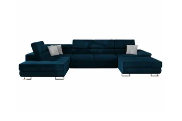 Reginia 4-sits Hörnbäddsoffa 375 cm Dark blue - Møbler - Sofaer - Sovesofaer - Sovesofa divan