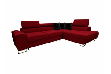 Reginia 4-sits Hörnbäddsoffa Red - Møbler - Sofaer - Sovesofaer - Hjørnesovesofa
