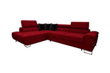 Reginia 4-sits Hörnbäddsoffa Red - Møbler - Sofaer - Sovesofaer - Hjørnesovesofa