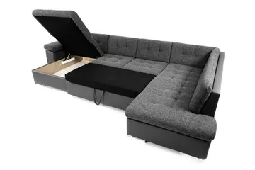 Sakri 5-sits Hörnbäddsoffa NO_BRAND Ljusgrå - Møbler - Sofaer - Sovesofaer - Sovesofa divan