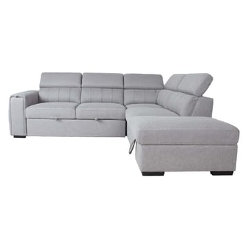 Hjørnesovesofa Selmar Høyre - Grå - Møbler - Sofaer - Sovesofaer - Hjørnesovesofa