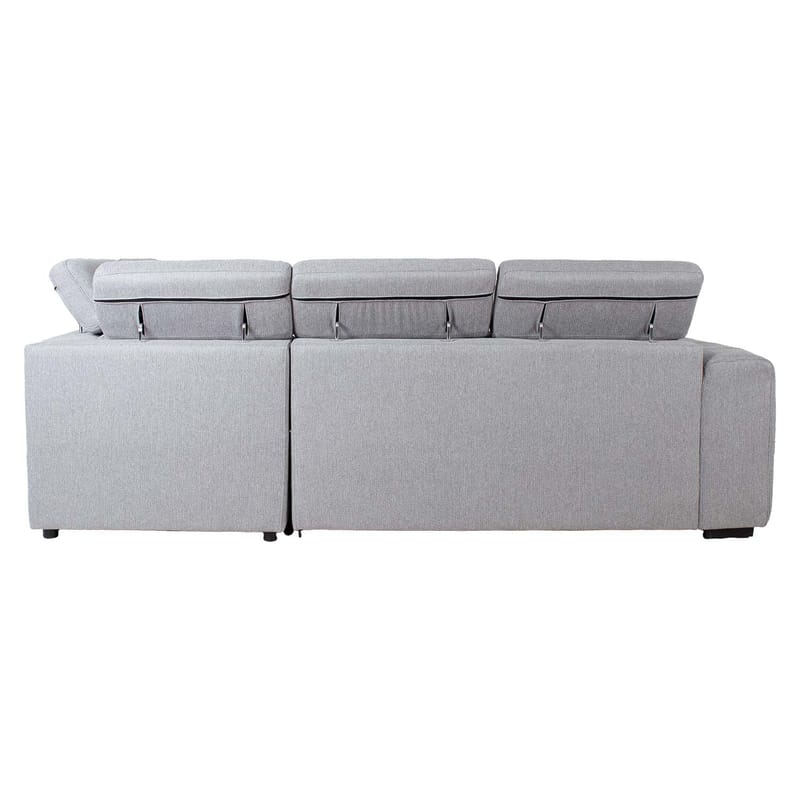 Hjørnesovesofa Selmar Høyre - Grå - Møbler - Sofaer - Sovesofaer - Hjørnesovesofa