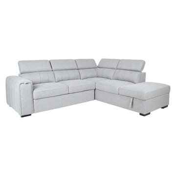 Hjørnesovesofa Selmar Høyre - Grå - Møbler - Sofaer - Sovesofaer - Hjørnesovesofa