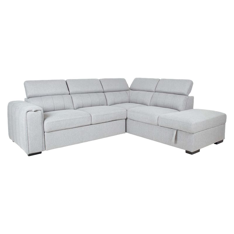 Hjørnesovesofa Selmar Høyre - Grå - Møbler - Sofaer - Sovesofaer - Hjørnesovesofa