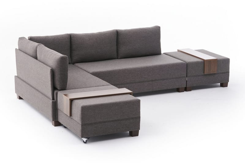 Sovesofa Bulgaria - Grå - Møbler - Sofaer - Sovesofaer - Hjørnesovesofa