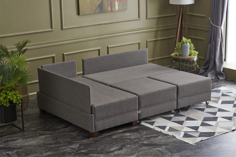 Sovesofa Bulgaria - Grå - Møbler - Sofaer - Sovesofaer - Hjørnesovesofa