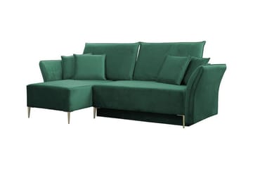 Staffin 3-sits Hörnbäddsoffa Dark green - Møbler - Sofaer - Sovesofaer - Hjørnesovesofa
