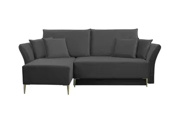 Staffin 3-sits Hörnbäddsoffa Dark grey - Møbler - Sofaer - Sovesofaer - Hjørnesovesofa
