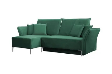Staffin 3-sits Hörnbäddsoffa Green - Møbler - Sofaer - Sovesofaer - Hjørnesovesofa