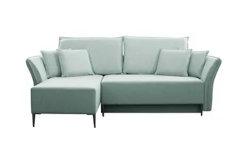 Staffin 3-sits Hörnbäddsoffa Light green/Green/Mint - Møbler - Sofaer - Sovesofaer - Hjørnesovesofa