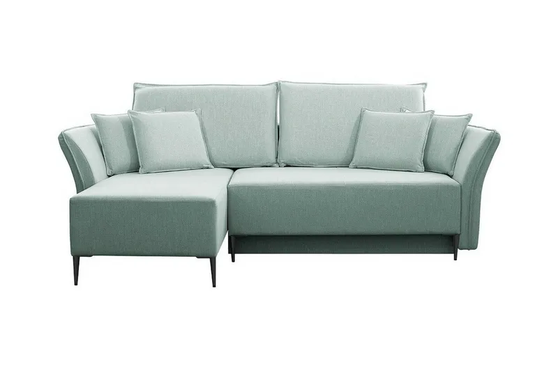 Staffin 3-sits Hörnbäddsoffa Light green/Green/Mint - Møbler - Sofaer - Sovesofaer - Hjørnesovesofa