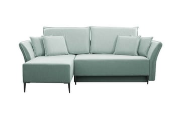 Staffin 3-sits Hörnbäddsoffa Light green/Green/Mint - Møbler - Sofaer - Sovesofaer - Hjørnesovesofa