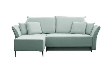 Staffin 3-sits Hörnbäddsoffa Light green/Green/Mint - Møbler - Sofaer - Sovesofaer - Hjørnesovesofa
