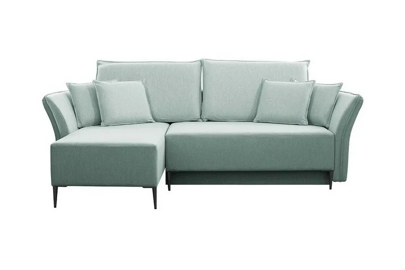 Staffin 3-sits Hörnbäddsoffa Light green/Green/Mint - Møbler - Sofaer - Sovesofaer - Hjørnesovesofa