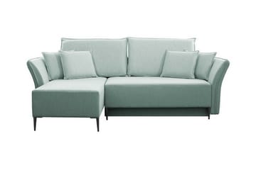 Staffin 3-sits Hörnbäddsoffa Light green/Green/Mint - Møbler - Sofaer - Sovesofaer - Hjørnesovesofa