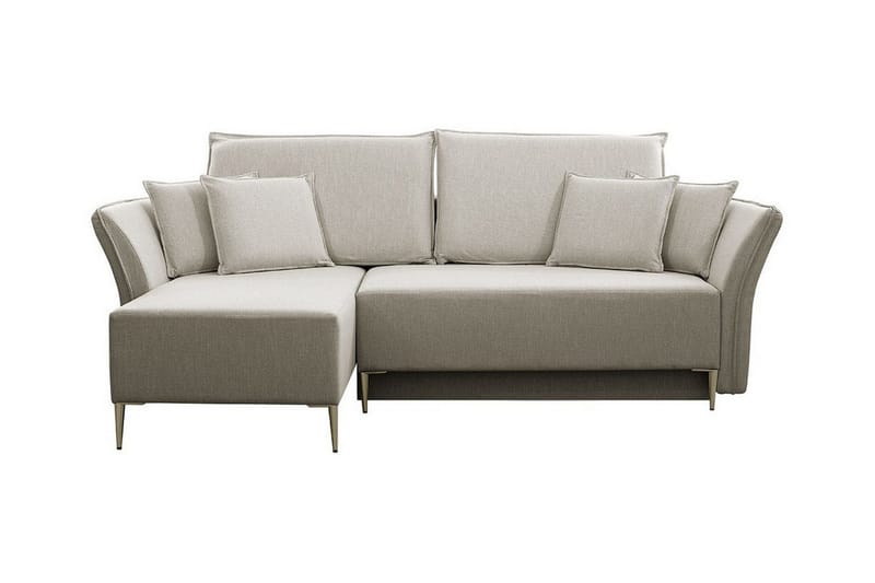 Staffin 3-sits Hörnbäddsoffa NO_BRAND beige - Møbler - Sofaer - Sovesofaer - Hjørnesovesofa
