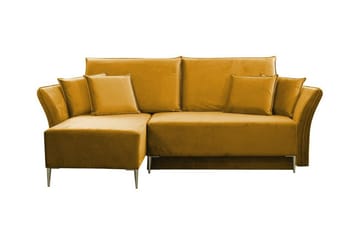 Staffin 3-sits Hörnbäddsoffa NO_BRAND Dark yellow - Møbler - Sofaer - Sovesofaer - Hjørnesovesofa