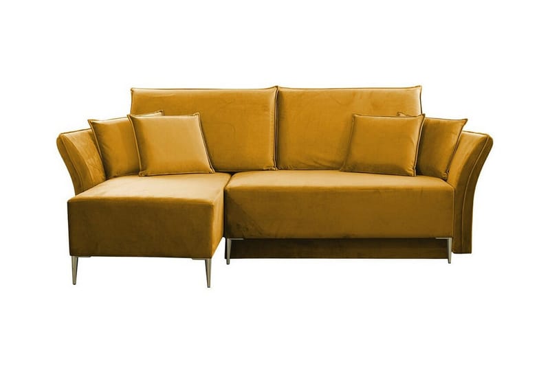 Staffin 3-sits Hörnbäddsoffa NO_BRAND Dark yellow - Møbler - Sofaer - Sovesofaer - Hjørnesovesofa