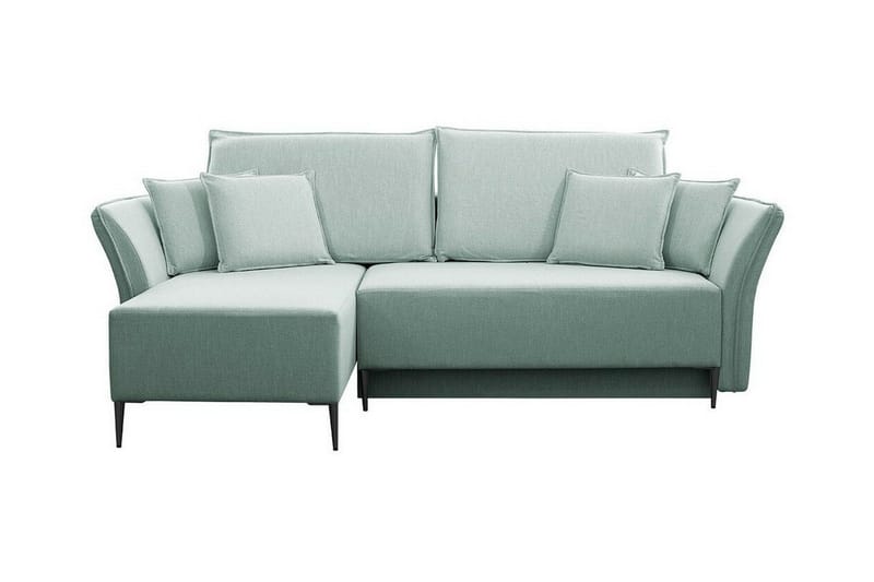 Staffin 3-sits Hörnbäddsoffa NO_BRAND Light green/Green/Mint - Møbler - Sofaer - Sovesofaer - Hjørnesovesofa