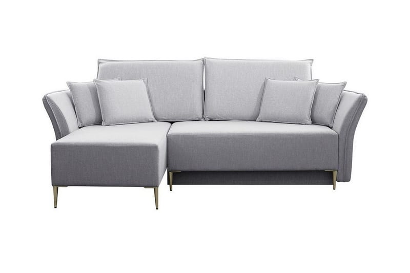 Staffin 3-sits Hörnbäddsoffa NO_BRAND Ljusgrå - Møbler - Sofaer - Sovesofaer - Hjørnesovesofa