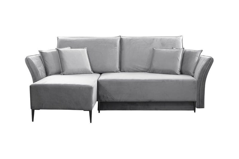 Staffin 3-sits Hörnbäddsoffa NO_BRAND Ljusgrå - Møbler - Sofaer - Sovesofaer - Hjørnesovesofa