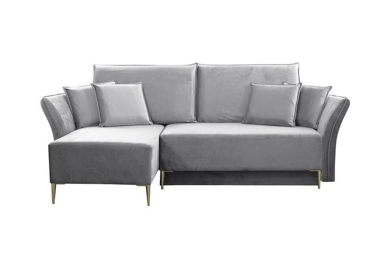 Staffin 3-sits Hörnbäddsoffa NO_BRAND Ljusgrå - Møbler - Sofaer - Sovesofaer - Hjørnesovesofa