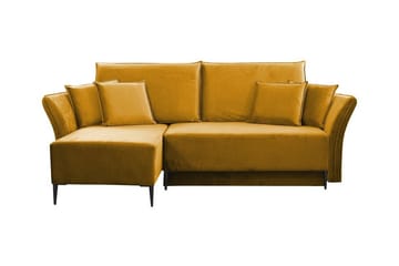 Staffin 3-sits Hörnbäddsoffa NO_BRAND Yellow - Møbler - Sofaer - Sovesofaer - Hjørnesovesofa