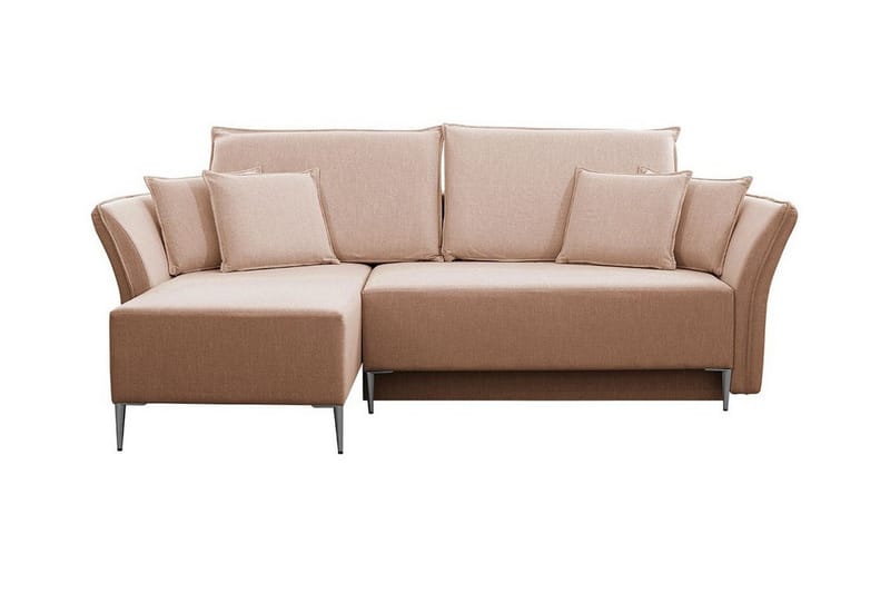 Staffin 3-sits Hörnbäddsoffa Pink - Møbler - Sofaer - Sovesofaer - Hjørnesovesofa