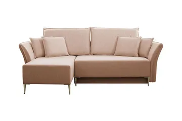 Staffin 3-sits Hörnbäddsoffa Pink - Møbler - Sofaer - Sovesofaer - Sovesofa divan