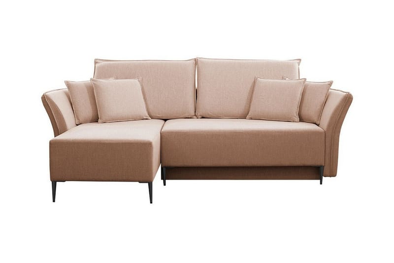 Staffin 3-sits Hörnbäddsoffa Pink - Møbler - Sofaer - Sovesofaer - Hjørnesovesofa