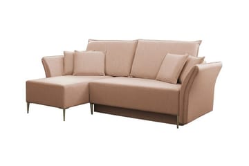 Staffin 3-sits Hörnbäddsoffa Pink - Møbler - Sofaer - Sovesofaer - Sovesofa divan