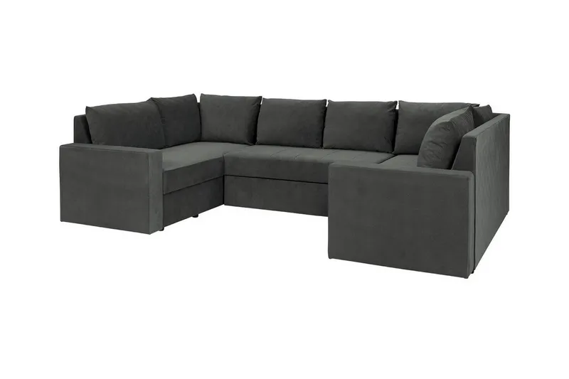 Staffin 4-sits Hörnbäddsoffa Dark grey