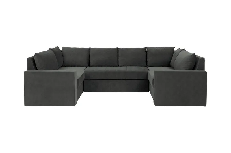 Staffin 4-sits Hörnbäddsoffa Dark grey - Møbler - Sofaer - Sovesofaer - Hjørnesovesofa