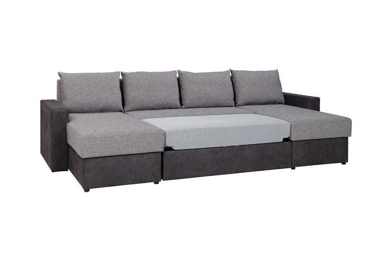 Staffin 4-sits Hörnbäddsoffa Dark grey - Møbler - Sofaer - Sovesofaer - Hjørnesovesofa