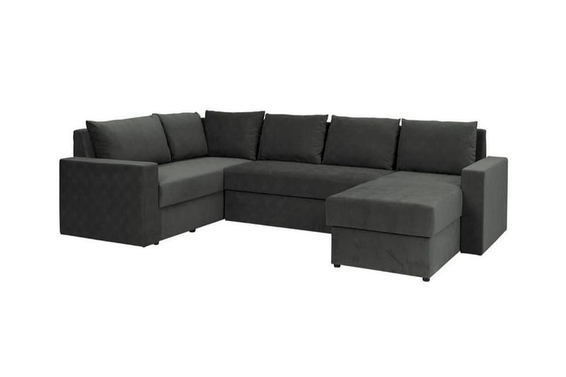 Staffin 4-sits Hörnbäddsoffa Dark grey